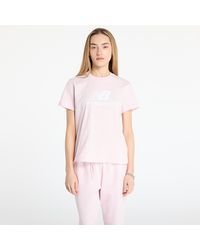 New Balance - T-shirt sport essentials jersey lo s - Lyst