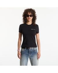 Off-White c/o Virgil Abloh - T-Shirt Logo Quote Fitted Tee - Lyst