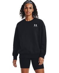 Under Armour - Icon Fleece Oversized Crew - Lyst