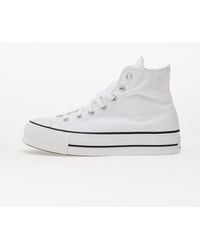 Converse - Baskets chuck taylor all star lift platform wide width white/ black/ white eur 38 - Lyst