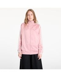 adidas Originals - Giacca Satin Firebird Track Top Ruffle 3-Stripes - Lyst