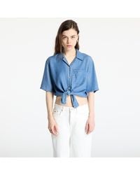 Tommy Hilfiger - Shirt Tommy Jeans Chambray Tie Shortsleeve Shirt - Lyst