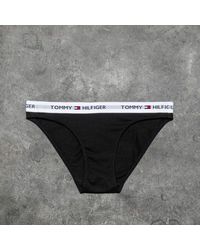 Tommy Hilfiger Cotton Bikini Iconic Black - Schwarz