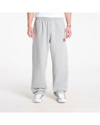 Nike - Pantaloni Da Ginnastica Solo Swoosh Fleece Open-Hem Pants Dk Heather - Lyst