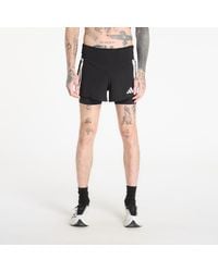 adidas Originals - Korte Broek Adidas Adizero Running 2-In-1 Gel Pocket Shorts - Lyst
