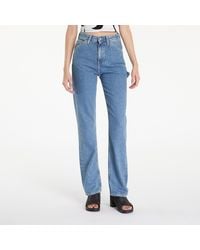Calvin Klein - Pants Jeans High Rise Straight - Lyst