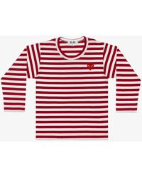 COMME DES GARÇONS PLAY - Kids Emblem Knit T-Shirt - Lyst