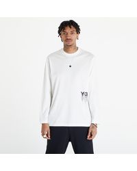 Y-3 - Graphic Long Sleeve Tee Unisex Off White - Lyst