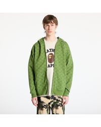 A Bathing Ape - Sweatshirt College Monogram Relaxed Fit Shark Full Zip Hoodie - Lyst