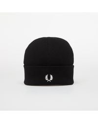 Fred Perry - Mütze Classic Merino Wool Beanie/ Snow - Lyst