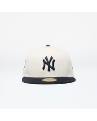 KTZ - New York Yankees 59fifty Fitted Cap Light Cream/ Navy - Lyst