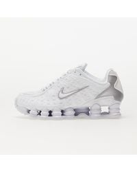Nike - Sneakers w shox tl white/ white-metallic silver-max orange eur 38 - Lyst