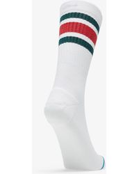 Stance Boyd 4 Socks White/ Red/ Green - Weiß