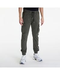 Alpha Industries - Pantalons alpha industries cotton twill jogger grey/ black xxl - Lyst