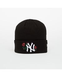 KTZ - Bonnet knit medium wmns mlb sequin rose new york yankees beanie universal - Lyst