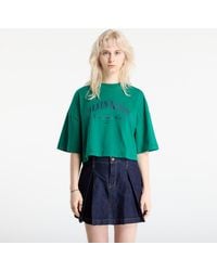 Calvin Klein - T-Shirt Jeans Ss Cropped Boxy Heri Tee - Lyst