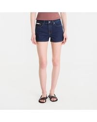 Calvin Klein - Korte Broek Jeans Archive Mini Short - Lyst