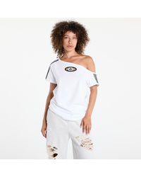 adidas Originals - T-shirt campus 2000 off shoulder t-shirt l - Lyst