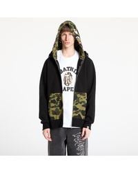 A Bathing Ape - Felpa 1St Camo Shark Full Zip Double Hoodie - Lyst