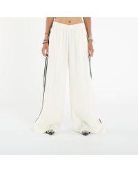 adidas Originals - Pants Adidas Adicolor Satin Wide Leg Track Joggers Cream/ Three - Lyst