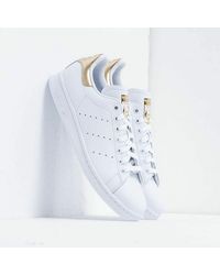 adidas Originals - Adidas Stan Smith W Ftw White/ Ftw White/ Gold Mate - Lyst