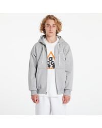 Nike - Sweatshirt Solo Swoosh Full-Zip Hoodie Dark Heather - Lyst