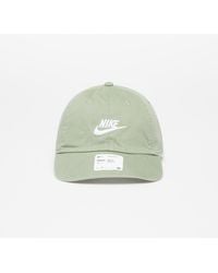Nike - Sportswear Heritage86 Futura Washed Hat Oil Green/ White - Lyst