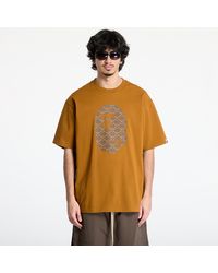 A Bathing Ape - Maglietta College Monogram Ape Head Relaxed Fit Tee - Lyst