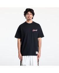 Mitchell & Ness - T-Shirt Nba Vintage Logo Bulls Double Hit Shortsleeve Pocket Tee - Lyst
