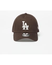 KTZ - Los Angeles Dodgers League Essential 9forty Adjustable Cap Suede/ Off White - Lyst