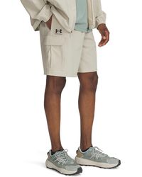 Under Armour - Korte Broek Vibe Woven Cargo Short Khaki Base - Lyst