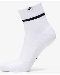 Nike Sneaker Essential Ankle Sox 2 Pair White/ Black/ Black - Weiß