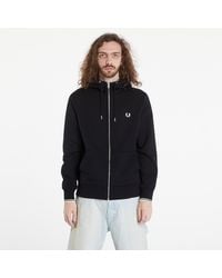 Fred Perry - Sweatshirt Hooded Zip Through Sweatshirt - Lyst