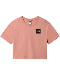 The North Face - W Cropped Fine Tee - Lyst