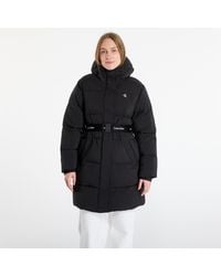 Calvin Klein - Jas Jeans Belted Midweight Coat - Lyst