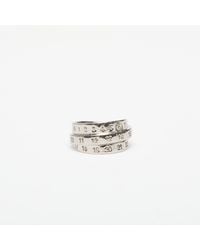 MM6 by Maison Martin Margiela - Triple Logo Numeric Signature Ring - Lyst