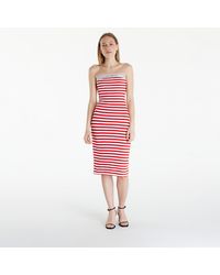 Tommy Hilfiger - Tommy Jeans Logo Tape Stripe Knee Lenght Tube Dress - Lyst