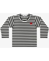 COMME DES GARÇONS PLAY - Kids Emblem Knit T-Shirt - Lyst