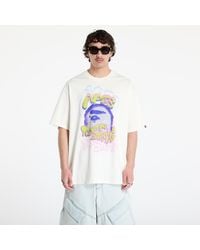 A Bathing Ape - Maglietta Heavy Washed Logo Relaxed Fit Tee - Lyst