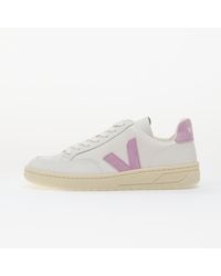 Veja - Sneakers W V-12 Leather Extra-White_Orchid - Lyst
