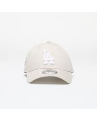 KTZ - Los Angeles Dodgers Mlb Side Patch 9forty Adjustable Cap Stone/ White - Lyst