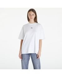 Calvin Klein - Jeans Woven Label Rib Short Sleeve Tee - Lyst