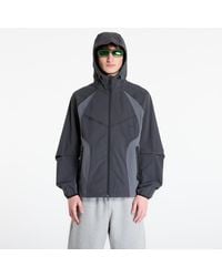 Nike - Jas Tech Dri-Fit Woven Full-Zip Color-Block Windrunner Jacket Anthracite/ Iron - Lyst