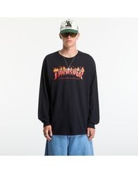 Thrasher - T-Shirt Fuego Longsleeve - Lyst