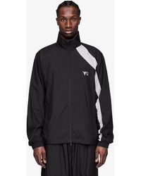 Y-3 - Jas Raw Edge 3 Stripes Nylon Shell Jacket - Lyst
