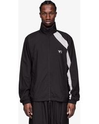 Y-3 - Jas Raw Edge 3 Stripes Nylon Shell Jacket - Lyst