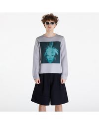 Comme des Garçons - Pullover sweater grey/ green s - Lyst
