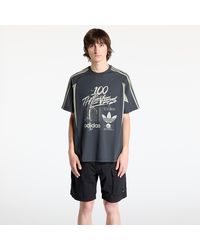 adidas Originals - T-Shirt Adidas X 100 Thieves T-Shirt Dark/ Carbon - Lyst