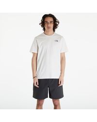 The North Face - S/s Redbox Tee White Dune/ Blue - Lyst