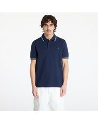 Fred Perry - T-Shirt Twin Tipped Shirt Dark Carbon/ Light Ecru/ Label - Lyst